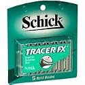 Schick, Tracer FX Refill Blades - 1 Pack, 5 Blades/Pack