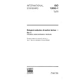 ISO 10993-7:1995, Biological evaluation of medical devices -- Part 7: Ethylene oxide sterilization residuals