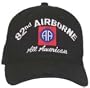 82nd AIRBORNE Embroidered Cap, Black