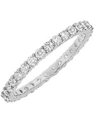 Diamond Eternity Bangle 14K White Gold 6.00 CT Diamonds