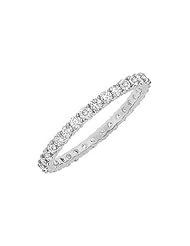 Diamond Eternity Bangle 14K White Gold 6.00 CT Diamonds