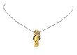 Necklace - N274 - Flip Flop Slipper ~ Gold Tone (Lg)
