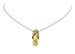 Necklace - N274 - Flip Flop Slipper ~ Gold Tone (Lg)