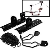 Bike Roof Rack Bicycle Lift - Garage Storage Racks Pulley and Brackets