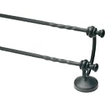 Moen DN4922BK Sienna 24" Double Towel Bar, Black