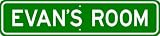 EVAN ROOM SIGN - Personalized Gift Boy or Girl, Aluminum