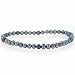 Genuine Freshwater Cultured Black Pearl 4mm Stretch Bracelet