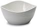 Housewares International Porcelain Dream Serveware Collection 9-Inch Modern Art Salad and Serving Bowl, White