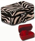 Susan Faris Rectangel Jewelry Case - Zebra