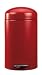 Brabantia Retro Pedal Bin, 12litre, Plastic Bucket, Deep Red