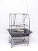 Wrought Iron Parrot Playstand 30x22x57 (Catalog Category: Bird / Parrot T-stands Covers)