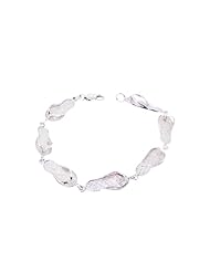 14K White Gold Flip Flop Bracelet