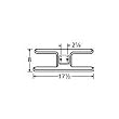 MCM 10902 Stainless Steel H Twin, Centered, 2.25 Inch Offset Burner Head