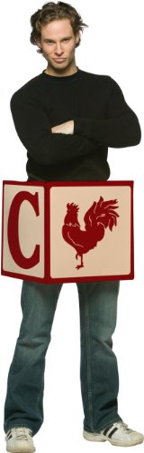 C#ck Block Adult Costume (As Shown;One Size)