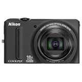 Nikon COOLPIX S9100 12.1 MP CMOS Digital Camera with 18x NIKKOR ED Wide-Angle Optical Zoom Lens and Full HD 1080p Video (Black)