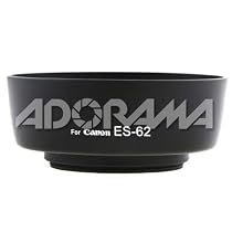 Adorama Dedicated Lens Hood for Canon with Hood Adapter for EF 50mm f/1.8 II Lens (ES-62)