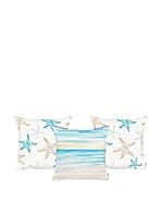 Apolena Set Funda De Cojín 3 Uds. (Blanco/Multicolor)