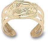 Florida Gators Solid 10K Gold Gator Head Toe Ring