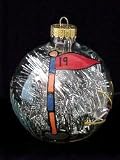 Golf - 19th Hole Design - Hand Painted - Heavy Glass Ornament - 2.75 inch diameter Golf - 19th Hole Design - Hand Painted - Heavy Glass Ornament -