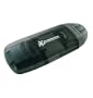 BlueProton USB 2.0 6-in-1 Single Slot Memory Card Reader Writer for SD SDHC MiniSD MMC rsMMC (BLACK)