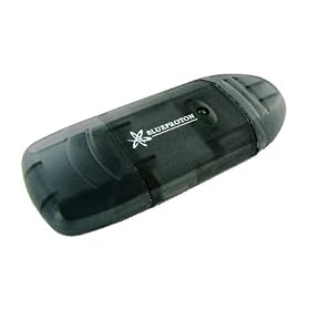 BlueProton USB 2.0 6-in-1 Single Slot Memory Card Reader Writer for SD SDHC MiniSD MMC rsMMC (BLACK)