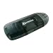 BlueProton USB 2.0 6-in-1 Single Slot Memory Card Reader Writer for SD SDHC MiniSD MMC rsMMC (BLACK)