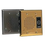 New Valcom Talkback Doorplate Speaker Brass Weather Resistant Call Button Gang Electric Box