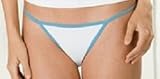 G String Thong with Contrasting Trim