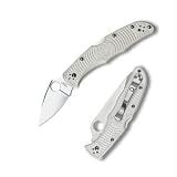 Spyderco Dragonfly White White Fiberglass Reinforced Nylon Plain Edge Knife