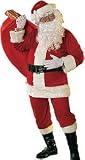 Plus Size Velour Santa Claus Suit Costume
