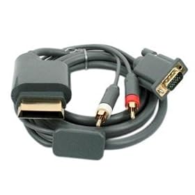 Konnect - New Xbox 360 VGA Component Audio Cable & 2RCA & 1 Year Warranty