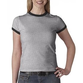 Buy Anvil Ladies' Short-Sleeve Semi-Sheer Ringer Tee