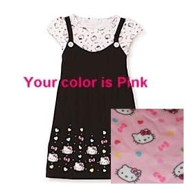 JCPenney Hello Kitty� T-shirt Hot Pink Cotton Girls XL