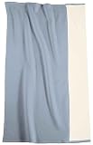 Bocasa by biederlack 67003 Decke Bio Cotton ca. 150 x 200 cm 100% Baumwolle, hellblau