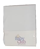 Pair Flannel Cot Sheets - White