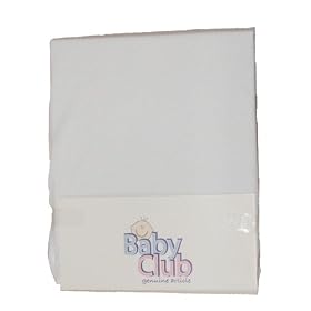 Pair Flannel Cot Sheets - White