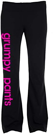 Designs From Jess Women's Grumpy Pants Yoga Pants Large Hot Pink