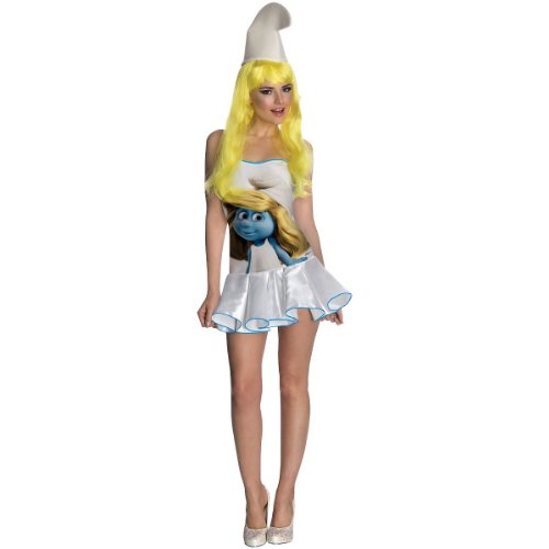 Secret Wishes  Smurfs Sexy Smurfette Costume Dress, Multi, X-Small