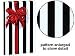 Trendy Brand New Black & White Stripes Wrap Wrapping Paper Roll 17 Foot