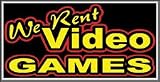 We Rent Video Games Lightbox Sign