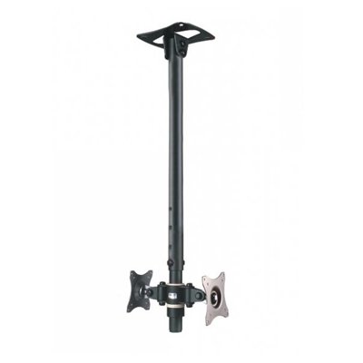 SV32 Back-to-Back höhenverstellbarer Deckenhalter für 2 Monitore bis je 10 kg Schwarz