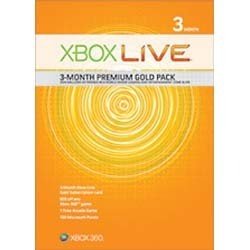 Xbox 360 Live 3 month Gold Kit