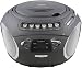 Electronics : Supersonic SC 712 BLACK Top-load CD Player With AM/FM Stereo & Cassette Player