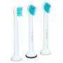 Philips HX 6023/02 Sonicare Flexcare, Ersatzb�rstenkopf, 3er Pack, Kurzgr�sse (Mini)