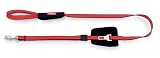Bamboo Quick Control 6-Foot Leash with Seat Belt Latch Red