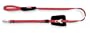 Bamboo Quick Control 6-Foot Leash with Seat Belt Latch Red