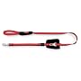 Bamboo Quick Control 6-Foot Leash with Seat Belt Latch Red