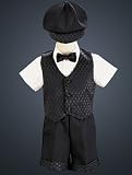 Baby & Toddler Boy's Diamond Vest & Shorts Set