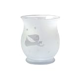 Pfaltzgraff Angel Frosted Hurricane Candle Holder with Candle