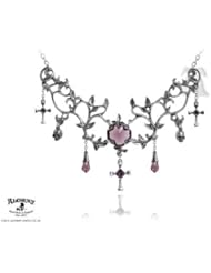 Elegant Alchemy Gothic Gods Acre Cross Necklace